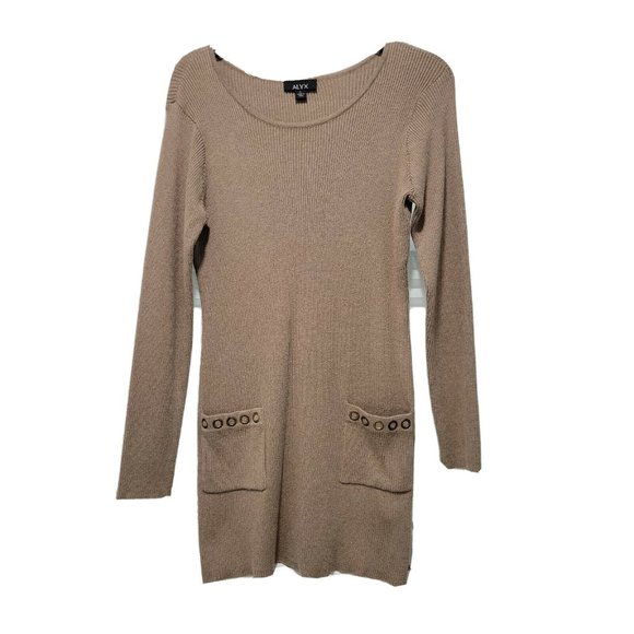 ALYX | Long Sleeve | Taupe | Sweater Dress | Size L - Picture 1 of 5